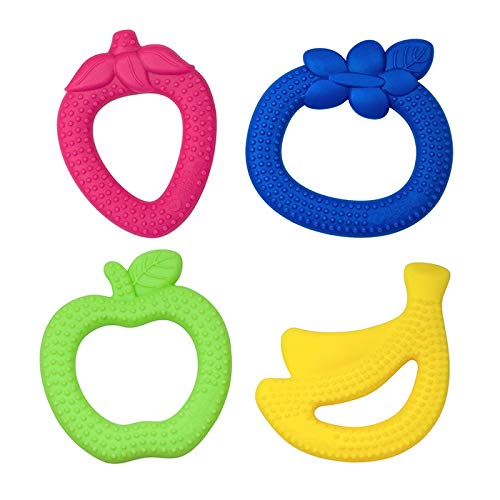 Miniatura 2 de green sprouts Mordedor de frutas hecho de silicona  Alivia las encías y promueve un desarrollo oral saludable  Silicona suave y flexible que alivia