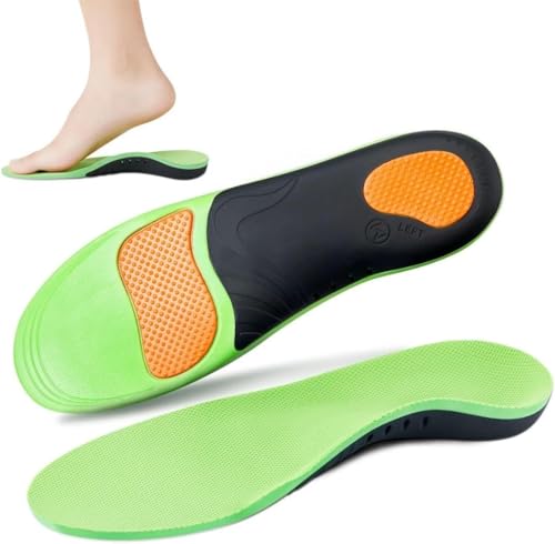 Premium Carbon Fibre Insole for Pain Relief & Injury, Stiff Foot Plate - Orthotic Insole with Arch Support, Rigid Orthotic Insert Ideal for Reducing Foot Pain of Turf Toe (Large)