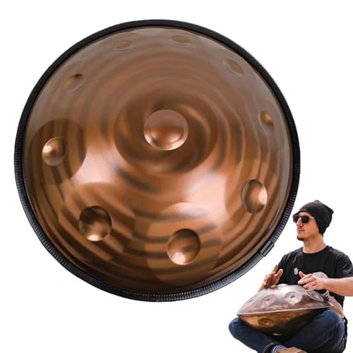 Handpan ORANGES acero 22 pulg 9 notas Gold-440H miniatura 1