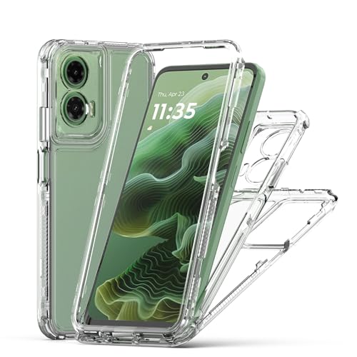 For Motorola Moto G35 Crystal Clear Case,Shockproof Protective Phone Case,Anti-Scratch Protective Transparent Slim Cover for Mot