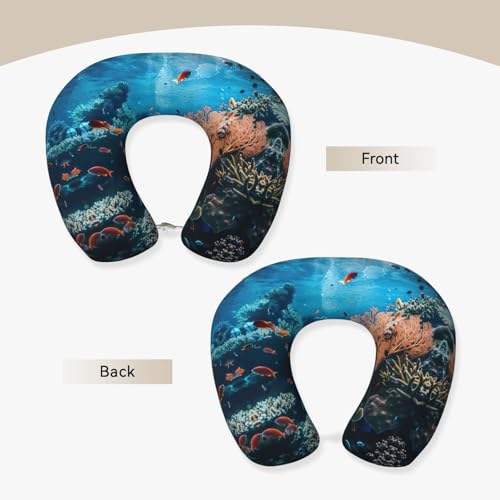 Almohada de espuma viscoelástica ajustable para viaje miniatura 3
