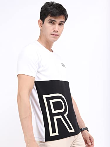 Image of KETCH Men's Cotton Slim Fit Printed Half Sleeve T-Shirt
