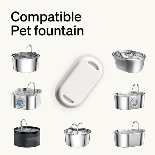 PETLIBRO Paquete de 4/8 filtros de Repuesto para Fuente de Agua de Gato de Acero Inoxidable PLWF003 y PLWF006, Juego de filtros de Repuesto de 2/4 Meses para Fuente de Agua de Mascotas de Acero - imagen 2