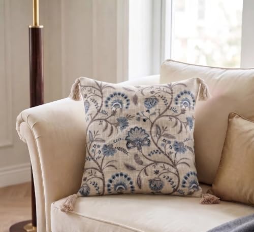 Best Decorative Cushion Covers: Cotton vs Velvet 62 Furnistitchs Cotton Slub Printed Cushion Cover 16x16 Inches (40x4...