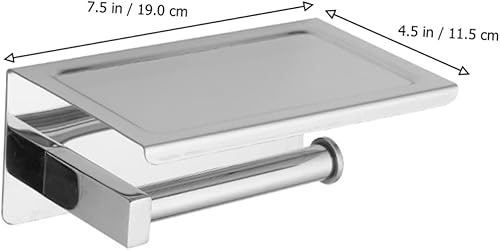 Miniatura 2 de Soporte para toallas de papel, soporte para toallas de papel higiénico, soporte para toallas de papel de acero inoxidable, soporte adhesivo para