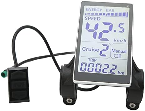 Yosoo Health Gear LCD Display Electric LCD Control Panel,24V 36V 48V 60V 5 Pin E Scooter M5 Panel Meter Screen Electric M5 LCD Panel Screen Electric Scooter Display Meter Cycling