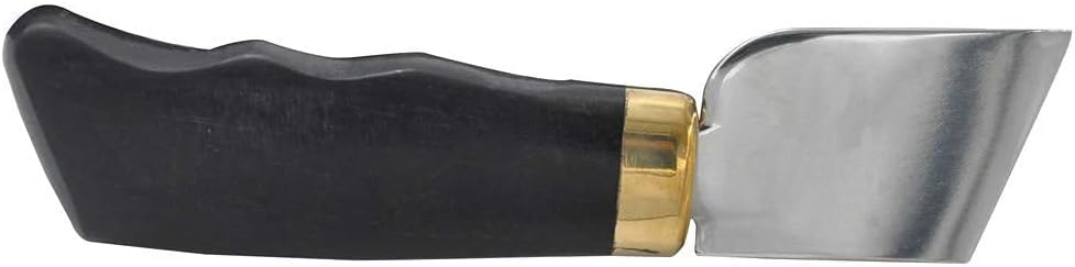 DUJISO cuchillo de cuero de ébano de madera cuchillo de corte cuchillo de corte cuchillo con mango de ébano para bricolaje artesanía de cuero corte