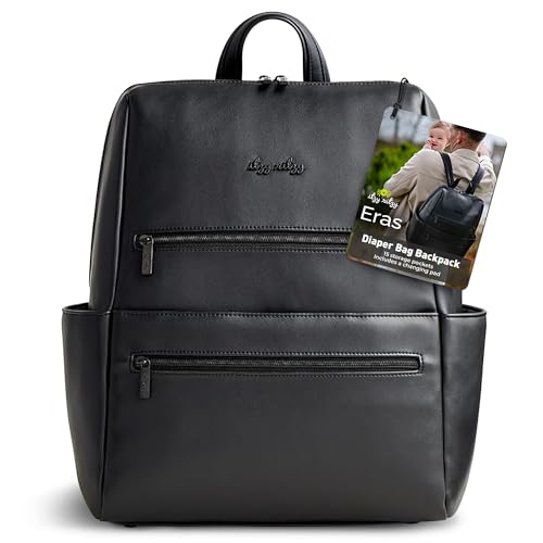 Itzy Ritzy Eras Diaper Bag Backpack – Large Capacity Sleek Daddy Diaper Bag for Men Featuring...