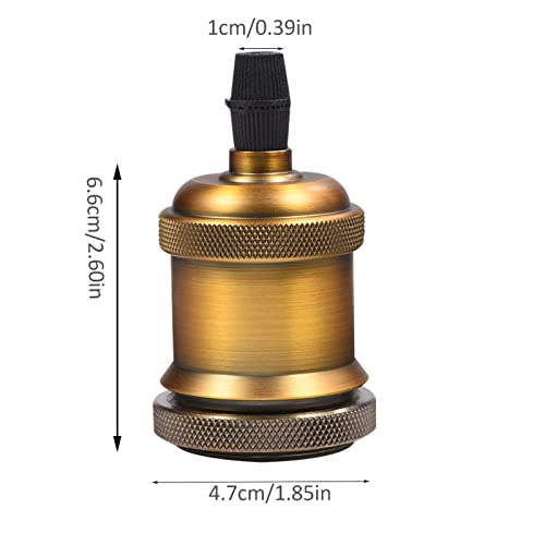 Suporte de Lâmpada Vintage E27/E26, Luminária Doméstica de Com Lâmpada de Filamento Clássico para Es