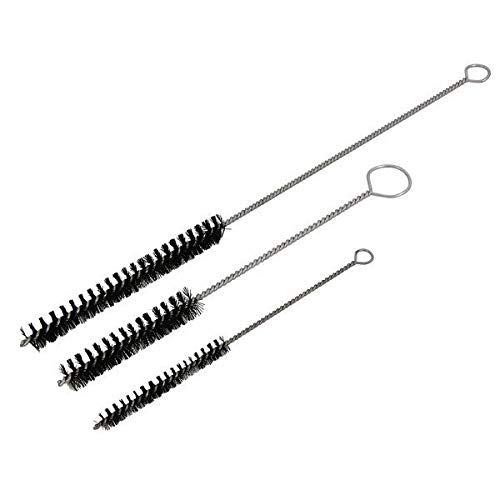 Neilsen CT4829 3pc Nylon Brush Set – 155mm, 200mm, 295mm – Ideal for Automotive Bores, Cylinders, Piping, Tubing & Small Cleaning Tasks