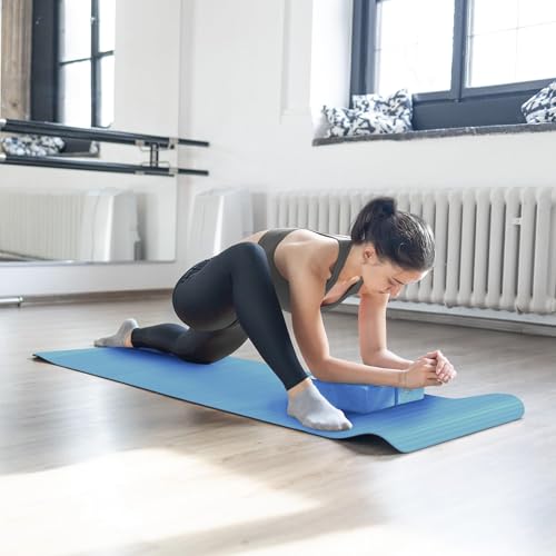 Image of BalanceFrom 7-Piece Yoga Set with 71x24x0.5 Inches Extra Thick Mat and Carrying Sling - Includes 2 Blocks, Stretch Strap, 2 Towels, and Knee Pad for Home, Studio, and Gym Workouts