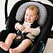 Pro Goleem Infant Car Seat Head Neck Body Support, Ultra-Soft Minky and Microfiber Newborn Car Seat Insert, Perfect for Car Seat, Stroller, 2-in-1 Reversible, for Boys and Girls, Gray