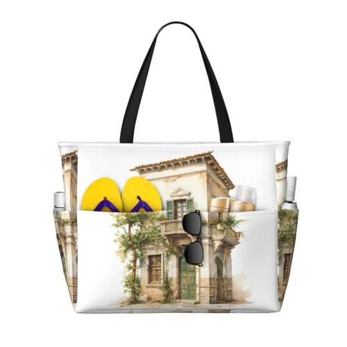 Bolsa de playa grande y espaciosa de 17.7x15x6.7" para organizar tus viajes