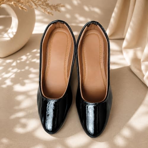 Image of Women's Block Heel Pumps | Comfortable Slip-On Office & Casual Heels | Stylish Women's Pumps