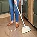 Full Circle Clean Sweep Broom - Natural Bristles for Sustainable Floor Cleaning in Kitchen, Bathroom, and Living Spaces - White