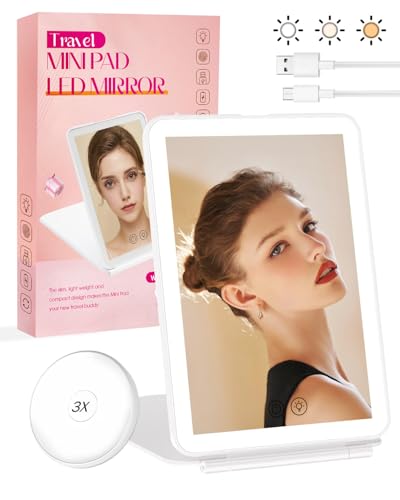 Coyonce Travel Mirror, Rechargeable Makeup Mirrors with 72 L