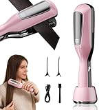 Splissentferner, Mini Kabelloser Haarschneider mit Spliss, Wiederaufladbarer Haarspitzen Entferner mit Negativ-Ionen Haarpflege, Leistungsanzeige Haarschneider, Entfernt Spliss und Geschädigtes Haar