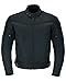 Texpeed Chaqueta moto hombre 4 estaciones con protecciones - Impermeable de motociclista con armadura CE (EN 1621-1) - Verano/invierno - Negro - L