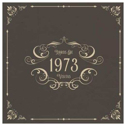 1973 Libros de Visitas: Libros de visitas para fiestas de cumpleaños de estilo vintage para que la familia y los amigos inserten saludos y mensajes | 100 páginas