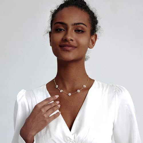 Image of Zeffy Pearl Necklace 4MM /6MM /8MM Dainty Round Imitation Pearl Choker Necklace Wedding Pearl Necklace Delicate Jewelry for Women Simple Bridesmaid Jewelry Gifts