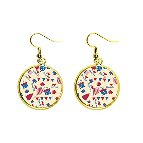 Pendientes de amor dorados tipo drop earring para mujer moderna