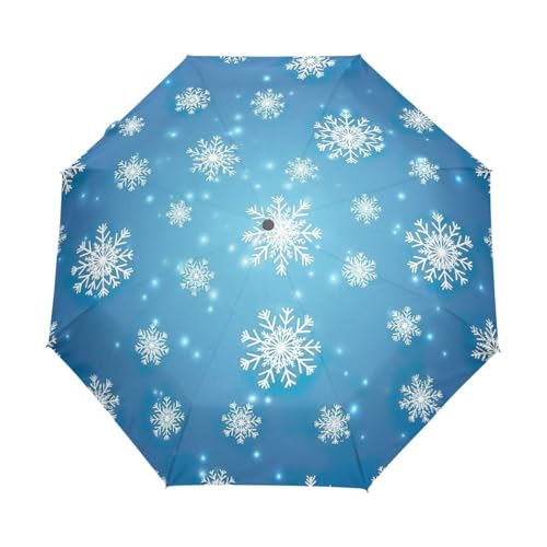 Parapluie automatique GAIREG compact et robuste avec toile dégradé bleu anti-vent