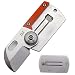 Canku C11 Mini Pocket Knife D2 Blade, Stainless Steel + G10 Handle 2.8-Inch EDC Folding Key Knives with No Lock, for Outdoor Camping and Family Activity (Orange)