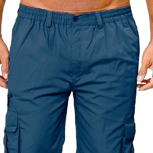 Pantalón cargo hombre cintura elástica multi bolsillos miniatura 2