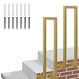 ✔【Sûr et fiable】: La conception de la rampe d'escalier est ergonomique, facile à saisir, sûre et adaptée à diverses décorations de maison ; la rampe d'escalier latérale peut supporter plus de 400 lb, offrant ainsi la sécurité aux personnes qui ont des difficultés à monter et descendre les escaliers.