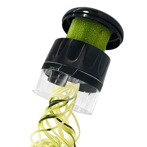 Espiralizador para calabacines para hacer espaguetis | Contenedor de recogida lavable en lavavajillas Herramienta de cocina a ,Cortador de verduras a para verduras y pepinos, para casa, barbacoa