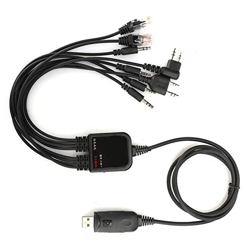 Goshyda Cavo di Programmazione, Cavo di Programmazione per Chip CH340 USB 8 in 1, per/QuanShengcn/Tyt Radio