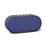 HIOD Bocina Bluetooth Construido en Radio FM Mini Portátil Altavoz Inalámbrico Bluetooth Apoyo U Disk/Micro SD,Blue
