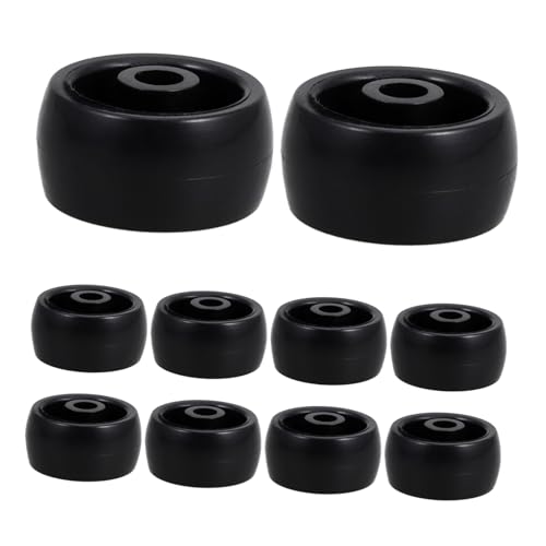 PRETYZOOM 10piezas Ruedas De Plástico Resistentes Para Carritos De Compra y Sillas De Oficina Ruedas Desmontables Para Carritos De Lavandería y Cochecitos Pequeñas Para Proyectos