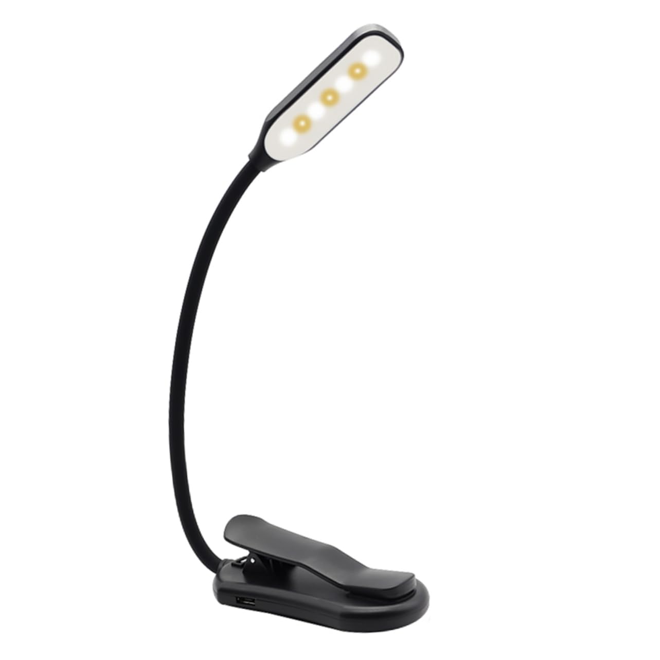 NUOBESTY Luz para leer luz de libro de cama luces luz de lectura para Escritorio sin cable led lights lamparas led Lámpara de mesa lámpara de lectura de carga USB el plastico Black