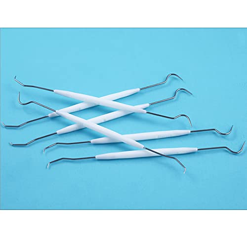 Pevor 100Pcs Sterilized Disposable Dental Probe Double Ends Explorer Plastic Handle #TOP16