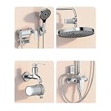 KiraKira Attacco per filtro del rubinetto della cucina, prefiltro in plastica di alta qualità e cotone PP per lavello, rimuove le impurità per acqua più chiara, 13 x 9,5 cm