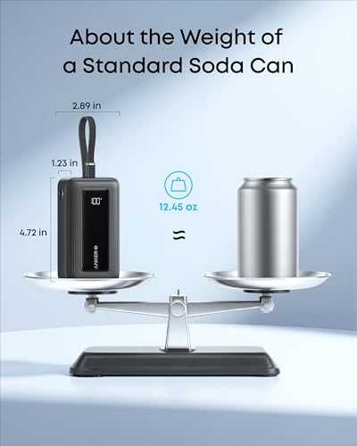 Image of Anker Zolo Power Bank (2025 Upgraded Version), 20,000mAh 30W High-Speed Portable Charger with Built-in USB-C Cable, Battery Pack for iPhone 17 /16 / 15 Series, Galaxy, and More