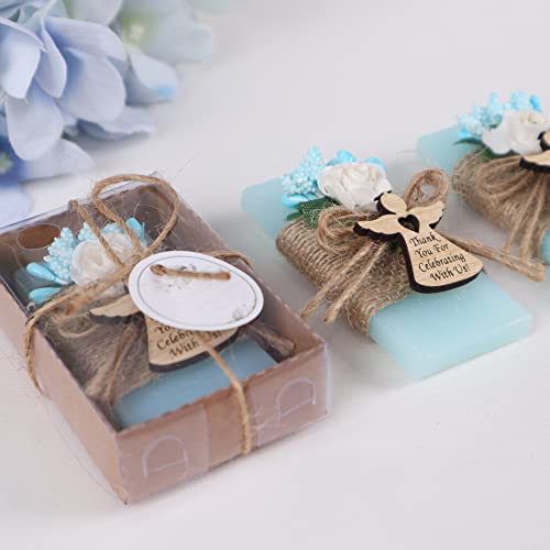 HTF Pack of 10 Baptism Gifts for Girl, Baptism Favors, Personalized Handmade Scented Vegan Mini Soap, 1st Communion Gifts, Christening Gifts for Boys, Bautizo Decorations (Baptism, Model-2)