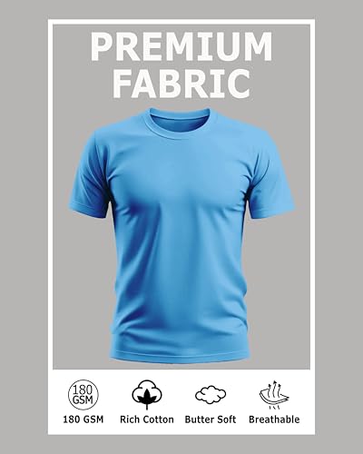 Image of Caseria Men's Cotton Printed T-Shirt -Life is Better Beach | 100% Cotton | Half Sleeves | Regular Fit | Printed | Round Neck | Graphic T Shirt
