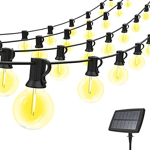 Guirnalda Luces Exterior Solar 30m, ANTING Guirnaldas Luminosas de Exterior LED con 50+2 Bombilla de Repuesto, IP45...