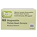 Potty Shields Toilet Seat Covers Disposable (40 Pack) - XL Waterproof Toilet Cover for Toddlers, Kids & Adults - Portable & Individually Wrapped for Travel, Potty Training, Vacations, Public Restrooms