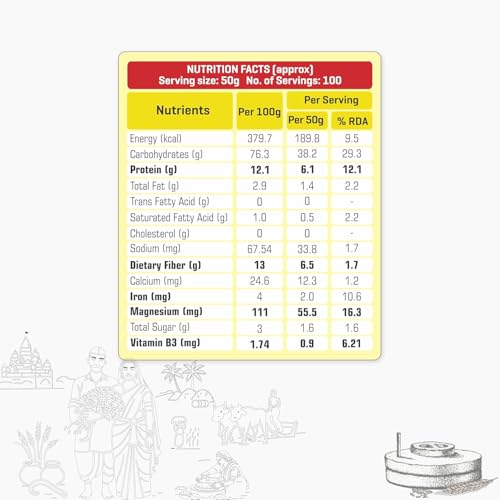 Image of KisaanSay Maharashtra Khapli Atta (5 KG) | Tradtionally Stone Chakki Ground | Stoneground High Protein Atta | Low Gluten Emmer Wheat Flour | High in Fibre & Easy to Digest Khapli Wheat Atta | Nutrient-Rich & Low GI Flour for Softer Rotis