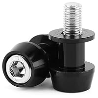 Motorrad 8 MM CNC Schwinge Spulen Motorrad Bobbins Montageständer Schwingenadapter Ständer Bobbins Schwingenadapter Ständer M8 Aluminiumlegierung Geeignet für meisten 8 mm Gewindeschwinge 2 Stücke