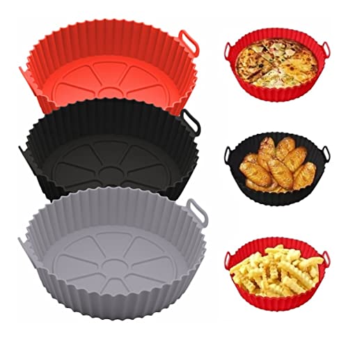 Forma Cesto De Silicone Para Air Fryer Reutilizável Antiaderente Forro T-Kai