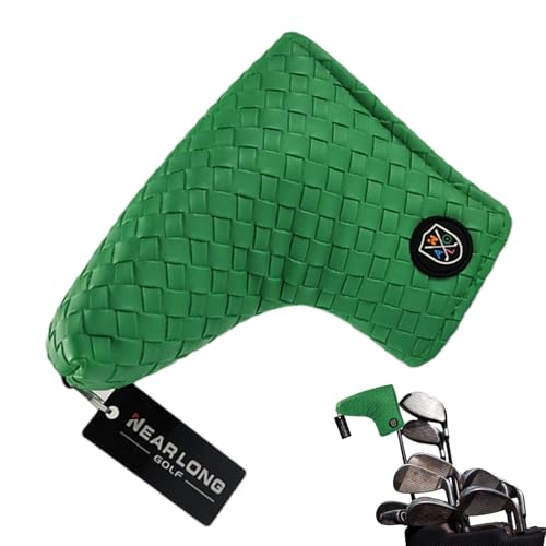 ゴルフクラブカバー ゴルフパターカバー アイアンカバー 高級 PUレザー 軽量 防水 耐摩耗 マグネット式開閉 ヘッド保護カバー ウェッジカバー 単品 汎用性 マレットパターカバー