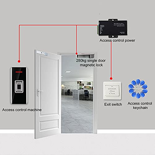 Fechadura de porta biométrica, fechaduras de entrada sem chave, material de liga de zinco, IP68 à pr