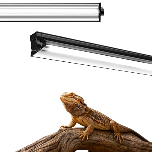 Ycxydr UVB Light for Reptiles, 12 Inch T5 10.0 UVB Reptile Light Fixture 8W, High Output UVA UVB Linear Lamp with Replaceable Bulb for Bearded Dragons, Tortoises & Lizards - image 7