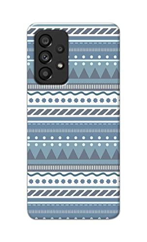 Image of Printed Hard Back Cover Case for Samsung Galaxy A53 5G Back Cover (Seamless Geometric Tribal Pattern) -1803