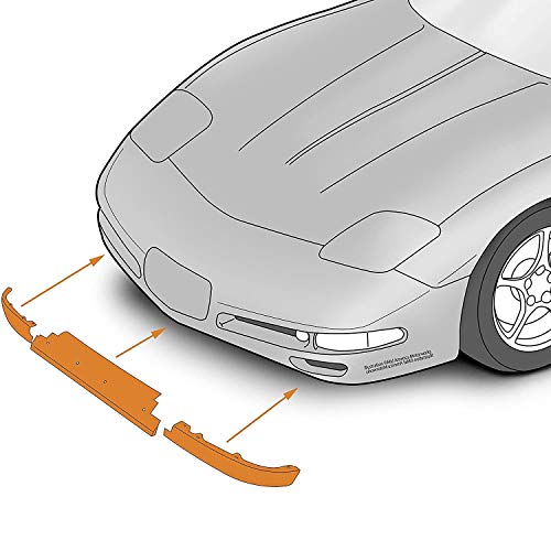 Midwest Corvette C5SPOILERBUNDLEKIT C5 Corvette Front Lower Spoiler Air Dam Bundle Kit W/Side Support + Upgraded Mounting Hardware Fits: All 97-04 thumb #6