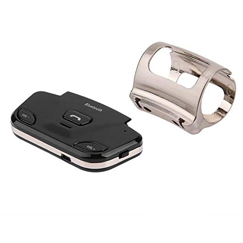 Polarlander Steering Wheel Wireless Bluetooth Car Kit Speakerphone with Car Charger Bluetooth Speaker in Car Steering Wheel